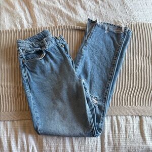 Good American Light Blue Ankle Jeans